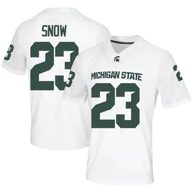White Darius Snow Men's Michigan State Spartans Football Jersey - Game