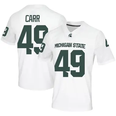 White Liam Carr Men's Michigan State Spartans Football Jersey - Game